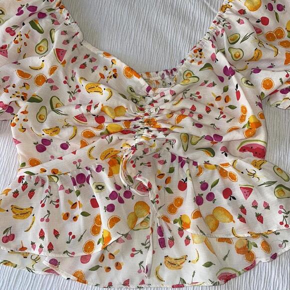 Fruity peplum crop - Picture 4 of 8